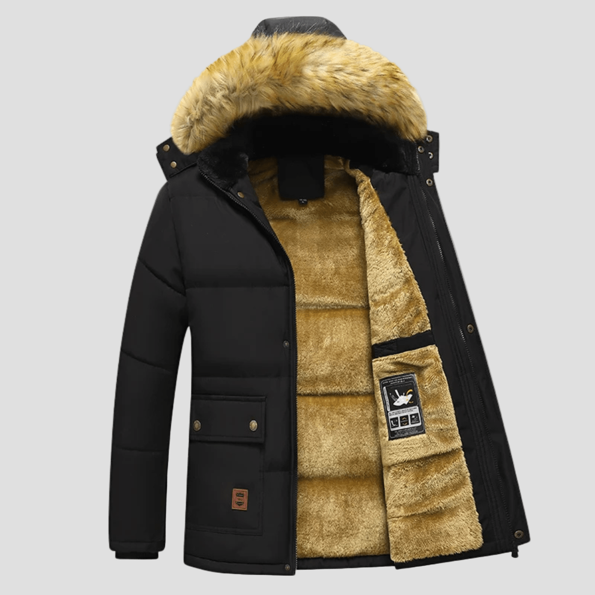 Cremont | Warm Hooded Parka Jacket with Fur Collar