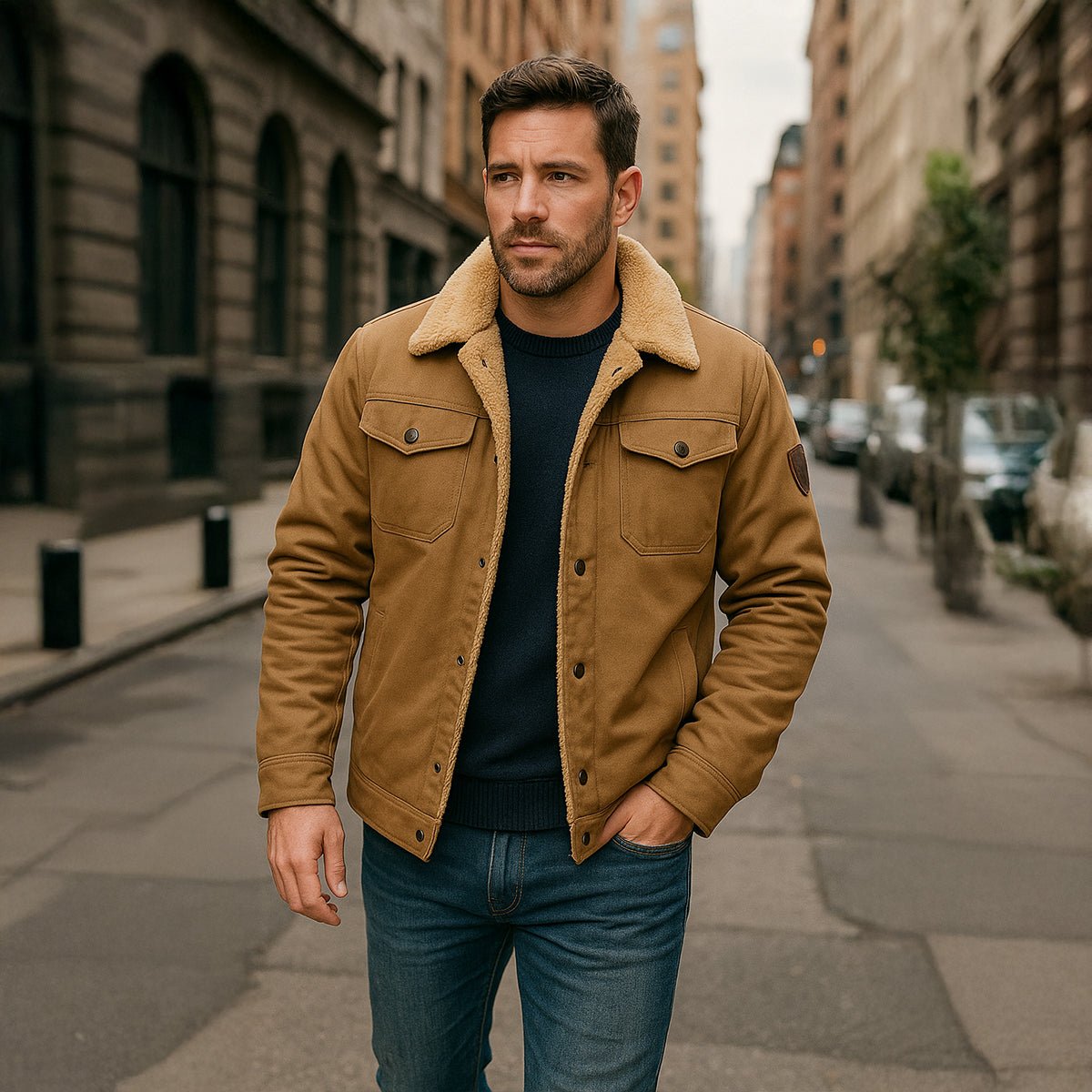 Mayfair | Warm Fleece Lined Winter Coat for Men