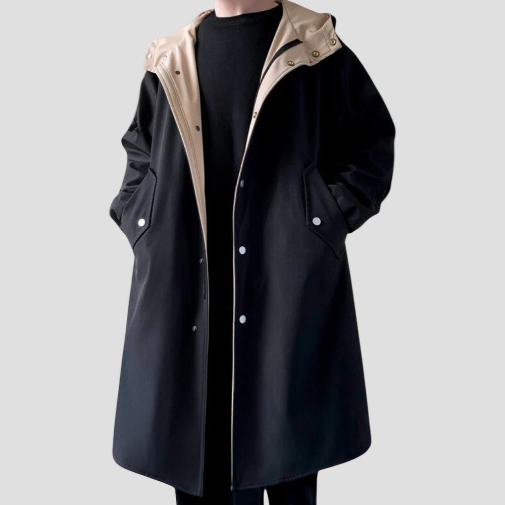 Logan | Two Tone Long Coat