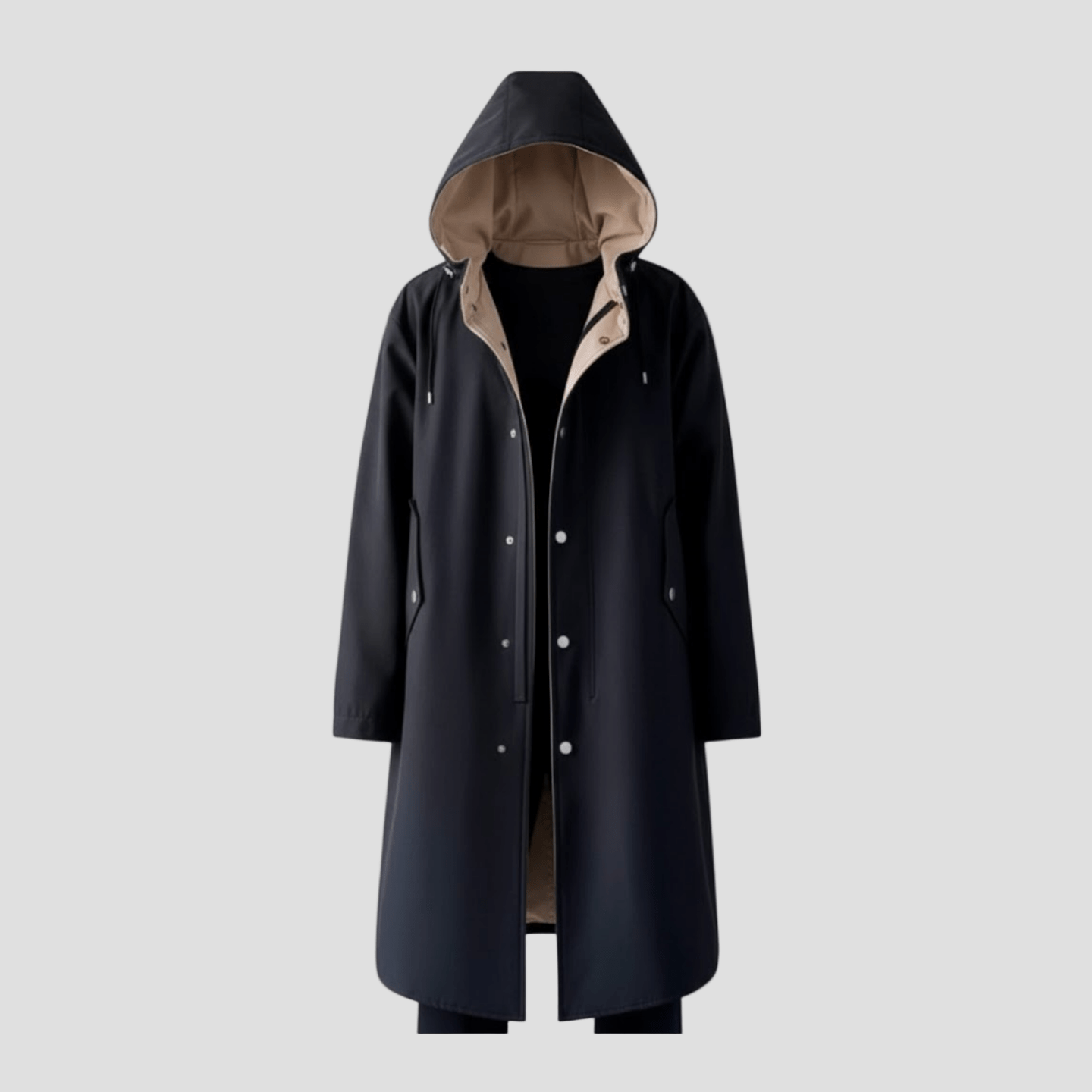 Logan | Two Tone Long Coat