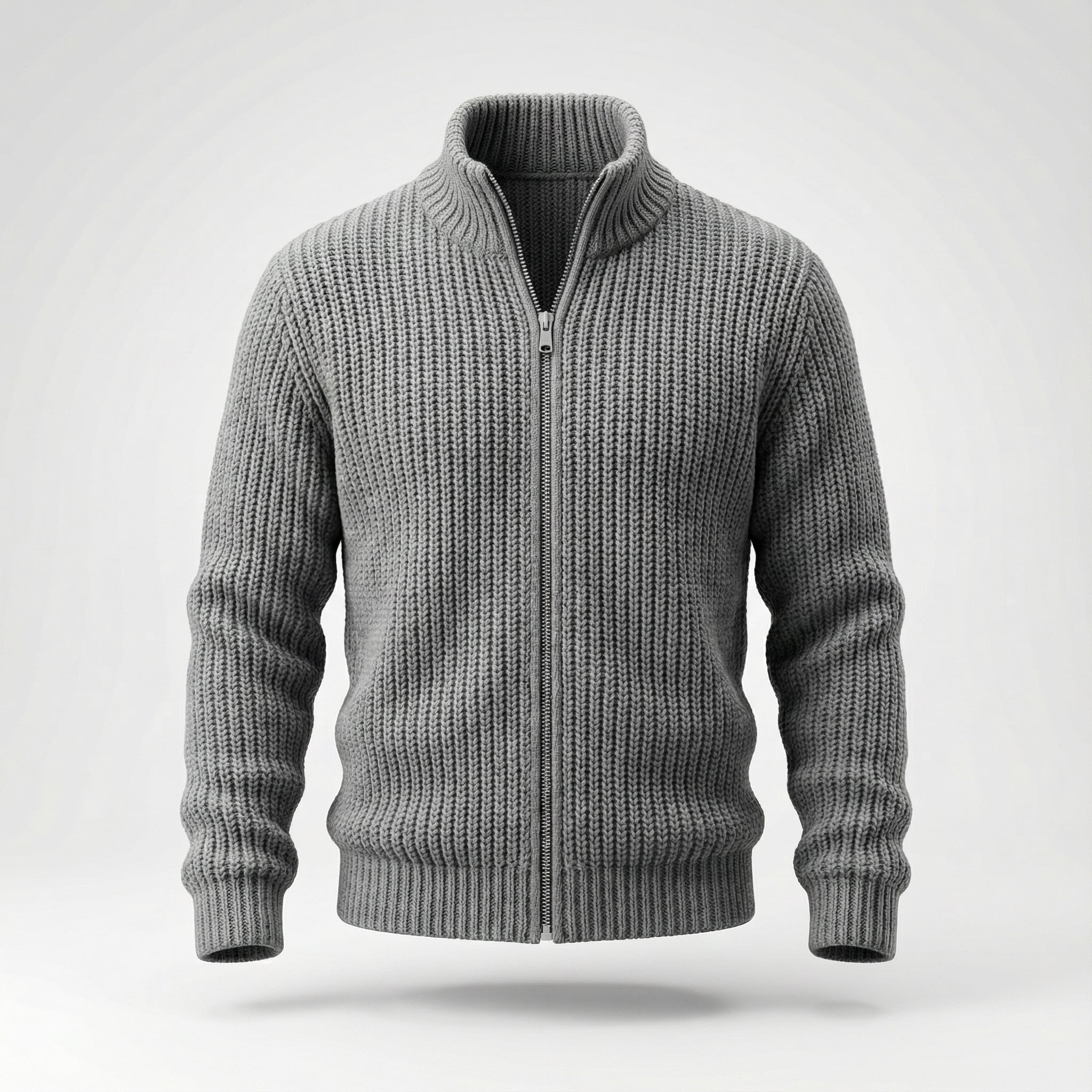 Liam | Vintage Solid Color Turtleneck Cardigan