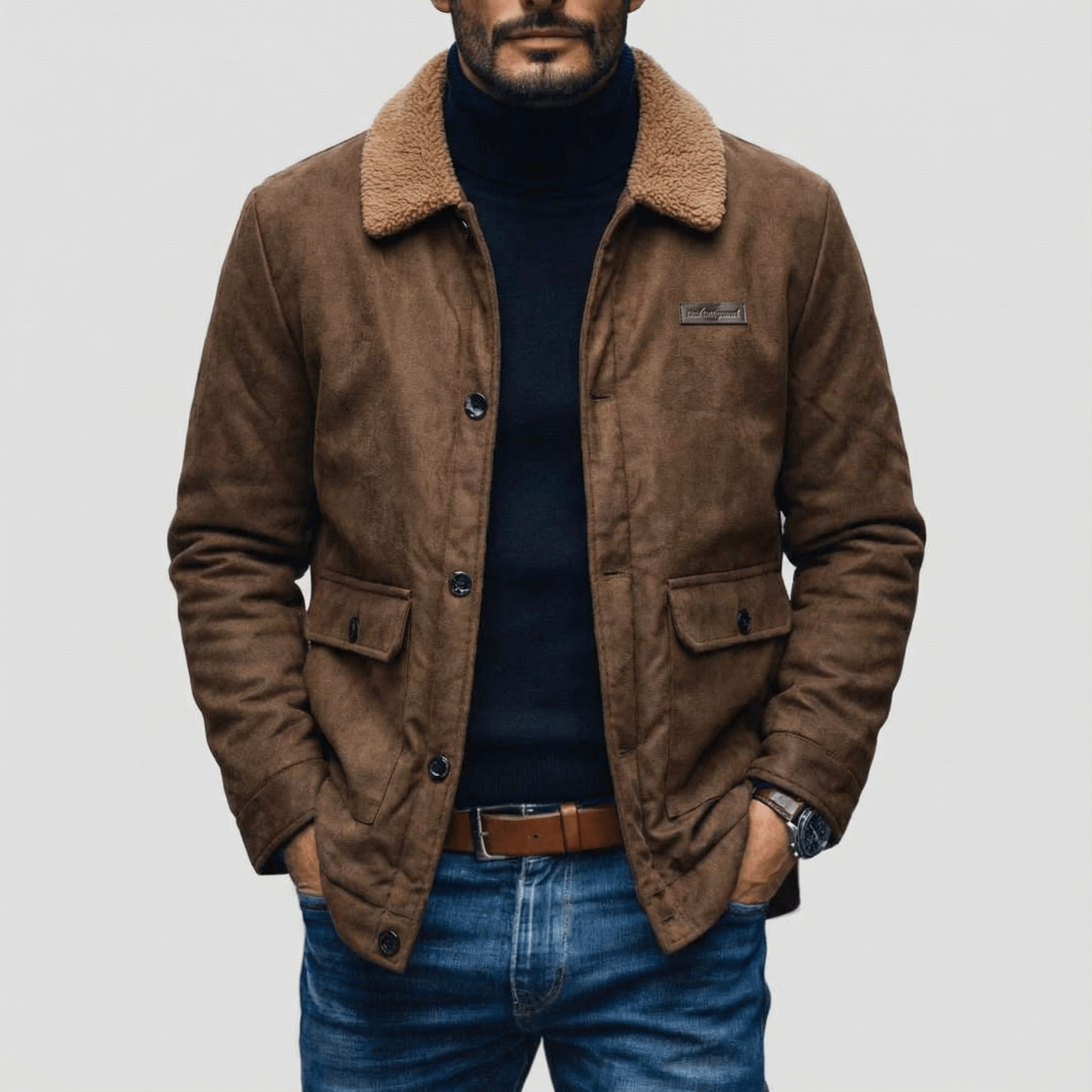 Mason | Men's Suede Fleece Jacket
