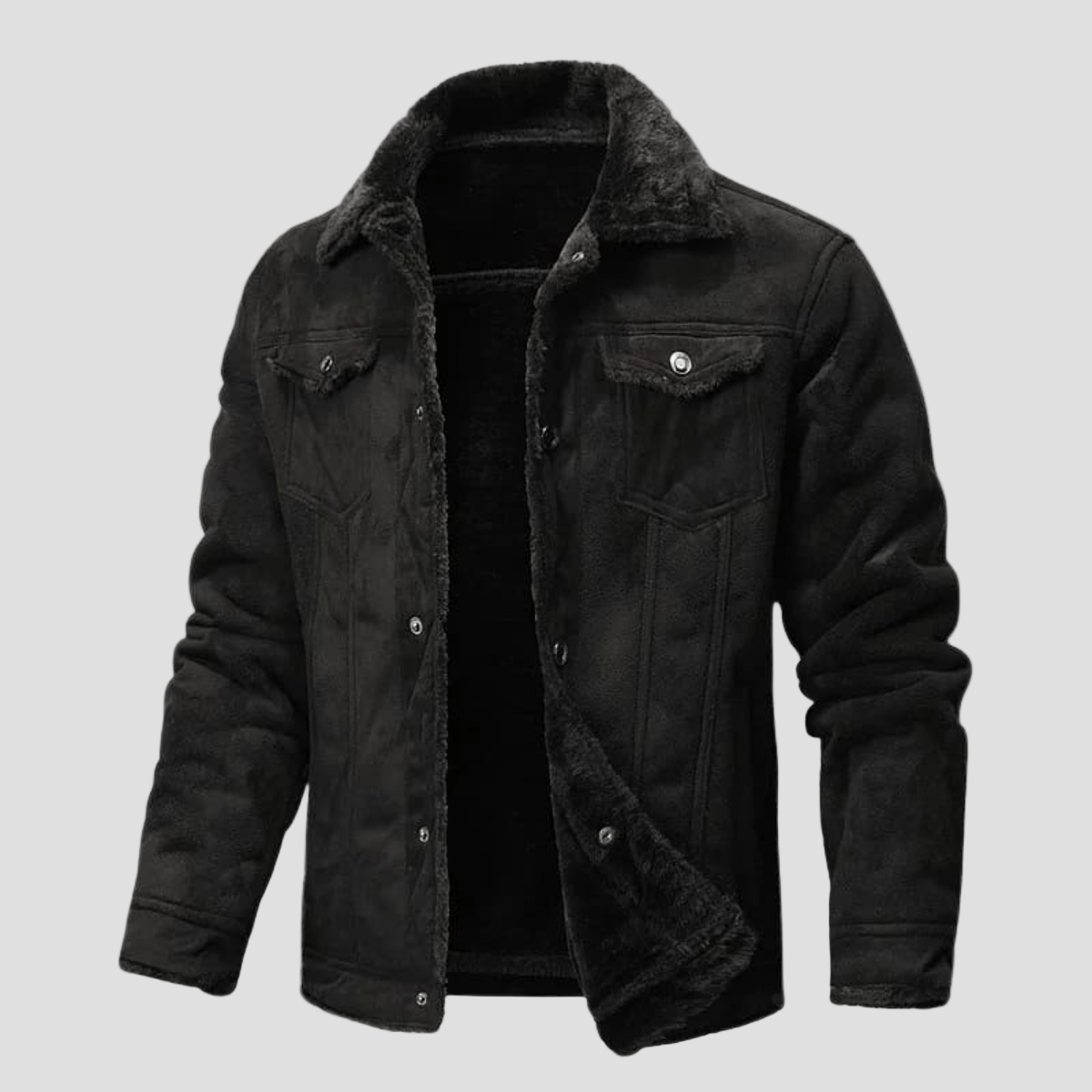 Cavendish | Shearling Biker Leather Jacket for Men