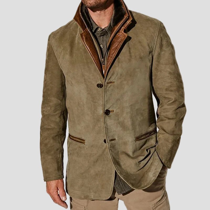 Logan | Vintage Men's Suede Jacket