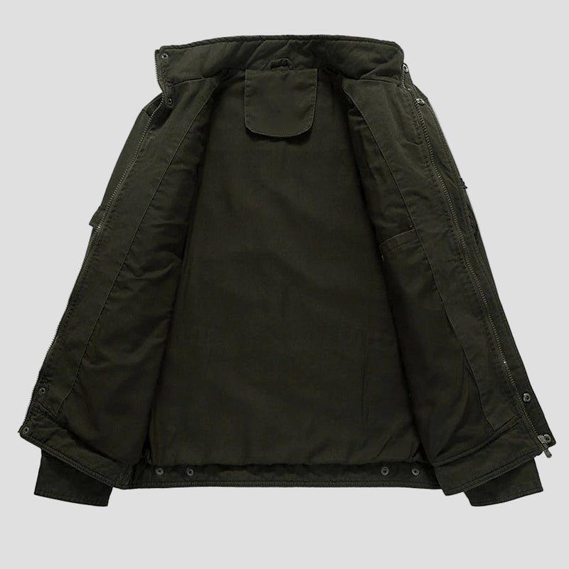 Ethan | Men's Cotton Embroidered Military Jacket