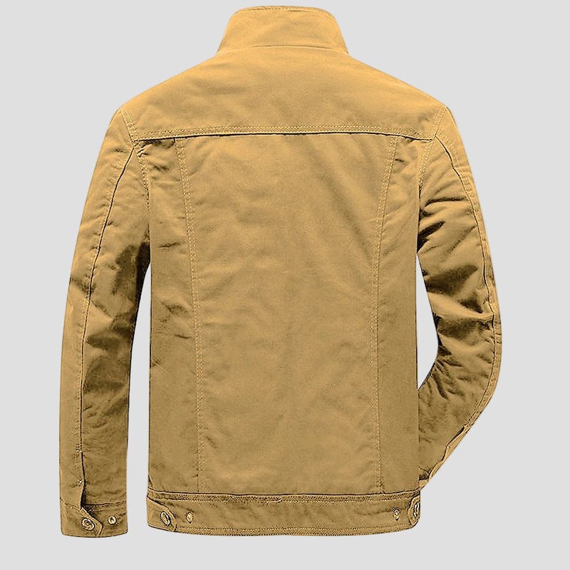 Ethan | Men's Cotton Embroidered Military Jacket